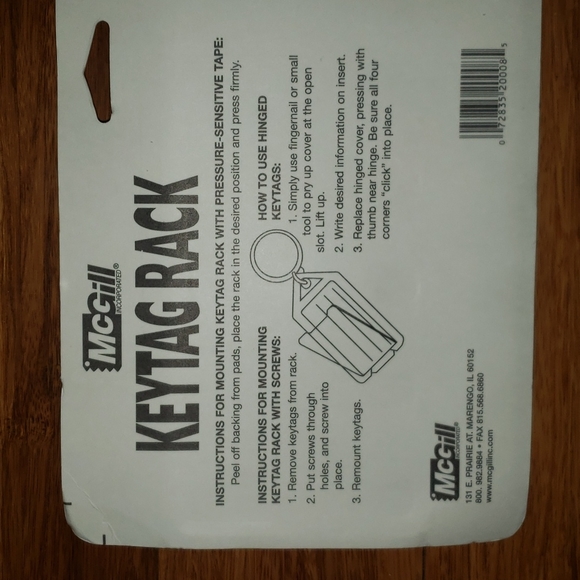 McGill Keytag Rack - Picture 3 of 4